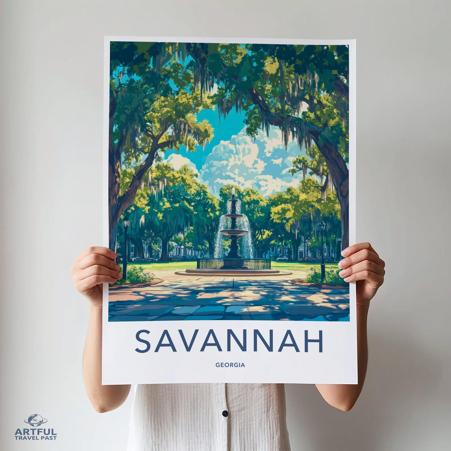 Savannah Poster | Georgia Wall Art | America Decor