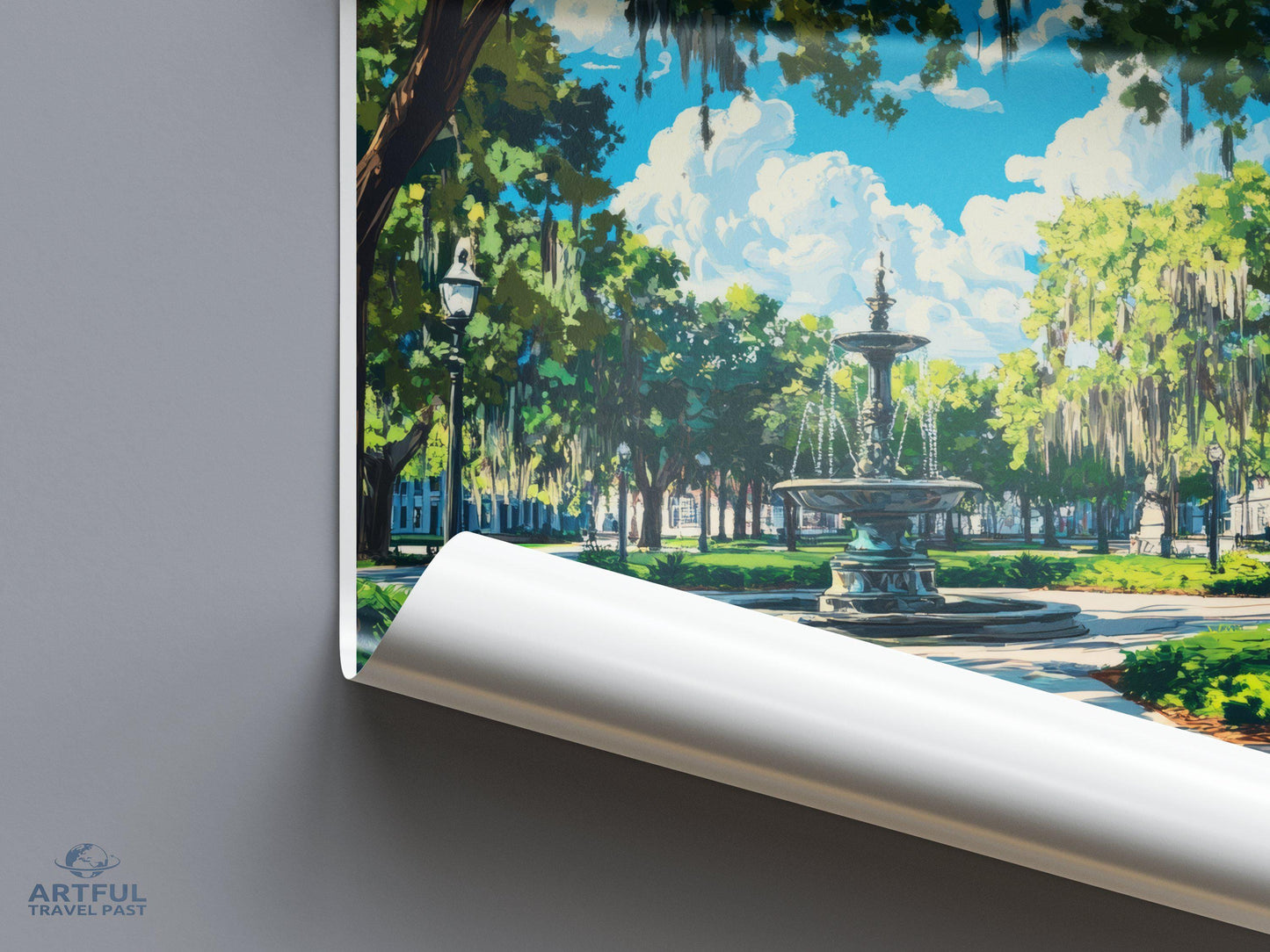 Savannah Poster | Georgia Wall Art | America Decor