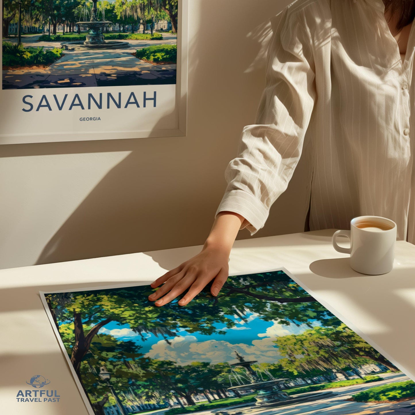 Savannah Poster | Georgia Wall Art | America Decor