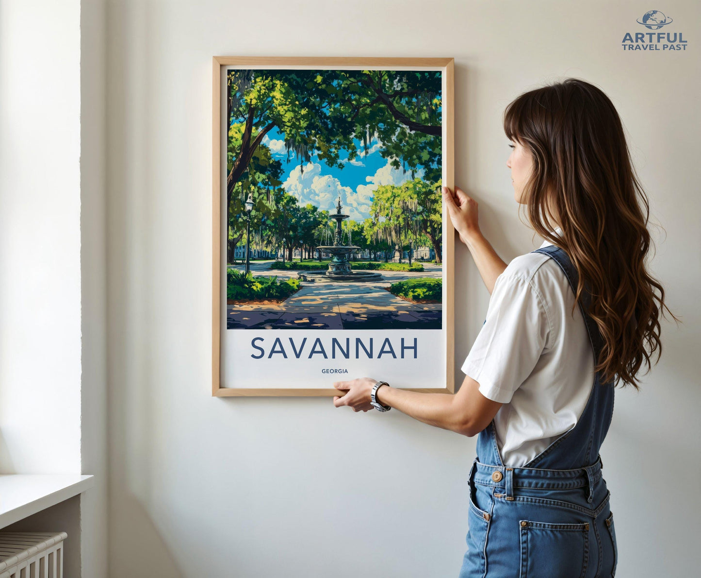 Savannah Poster | Georgia Wall Art | America Decor