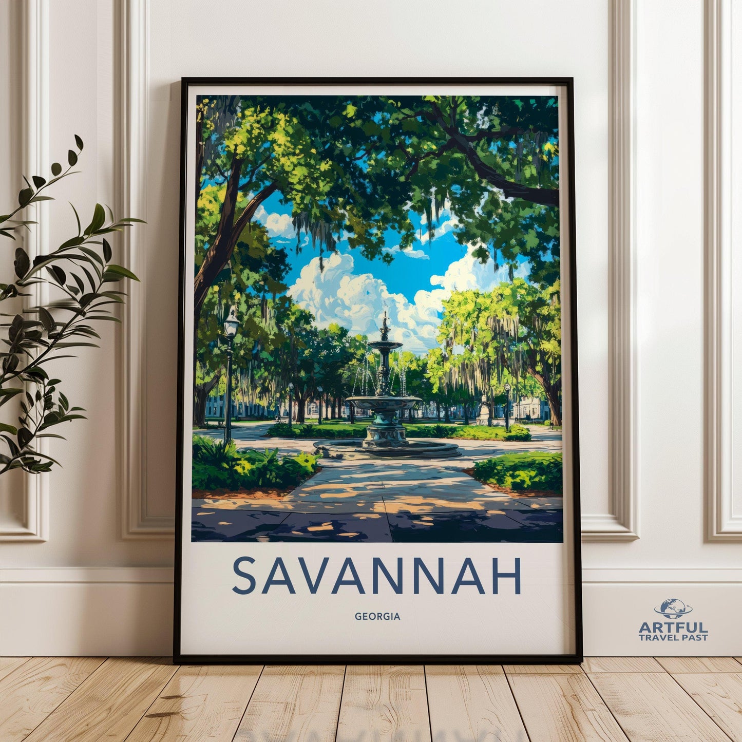 Savannah Poster | Georgia Wall Art | America Decor