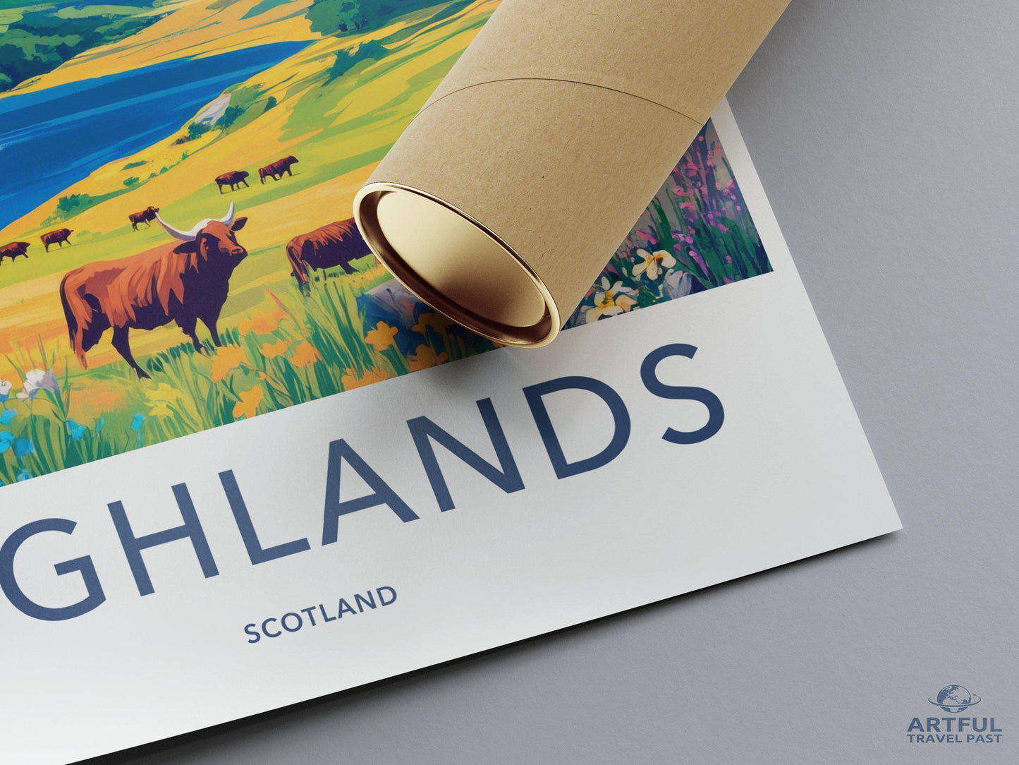 Scottish Highlands Poster | Scotland Wall Art | UK Decor