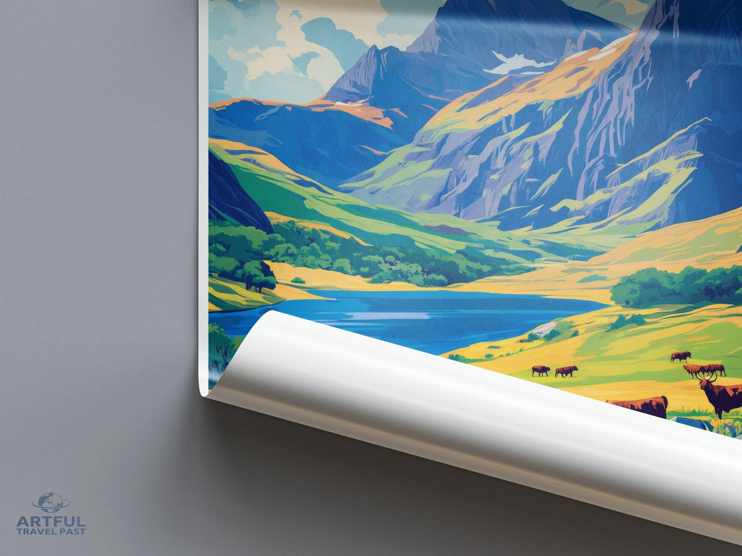 Scottish Highlands Poster | Scotland Wall Art | UK Decor