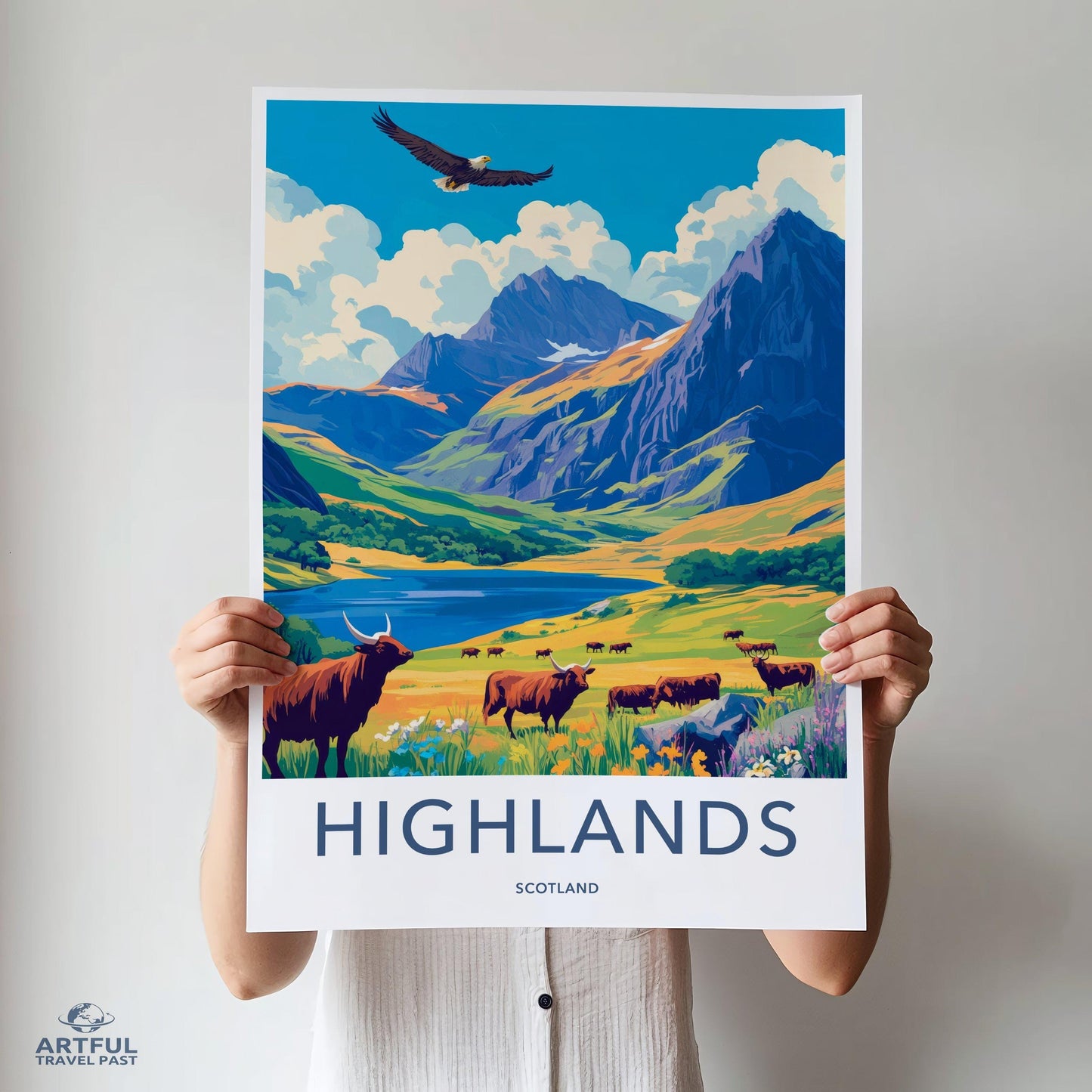 Scottish Highlands Poster | Scotland Wall Art | UK Decor