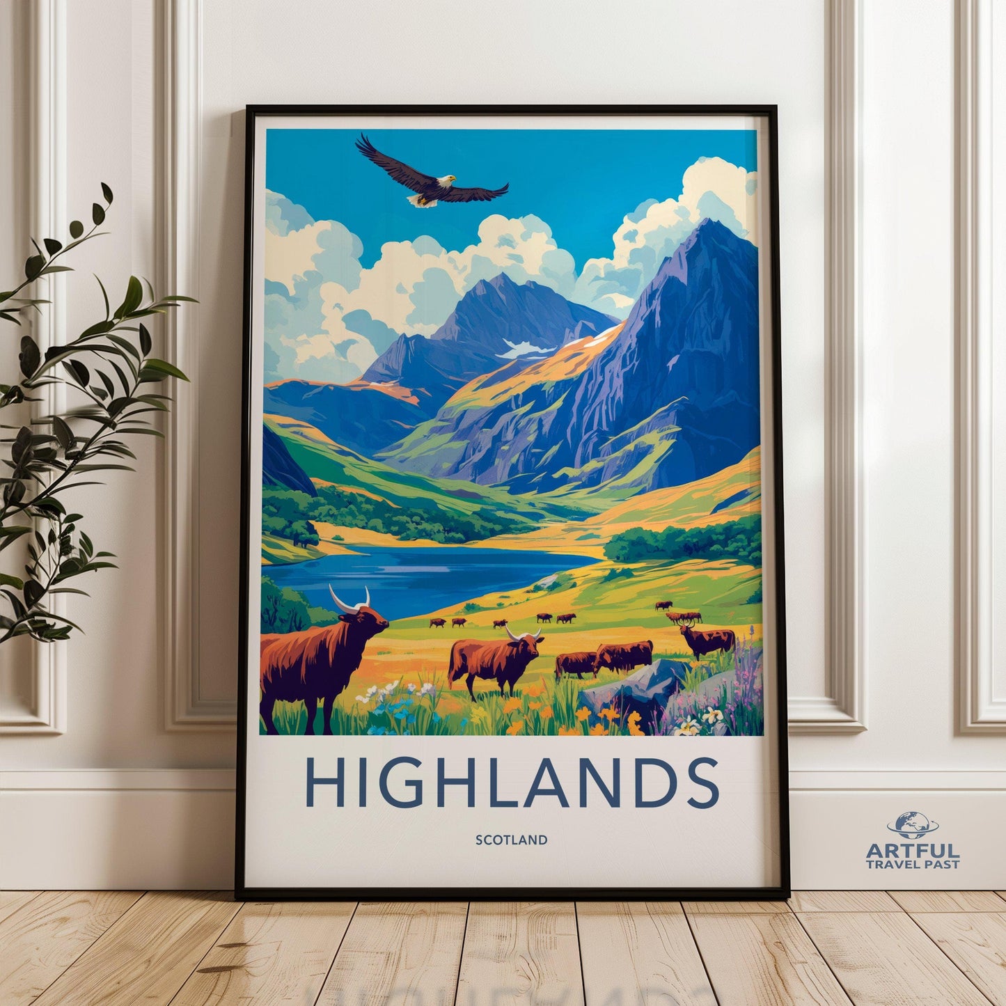 Scottish Highlands Poster | Scotland Wall Art | UK Decor