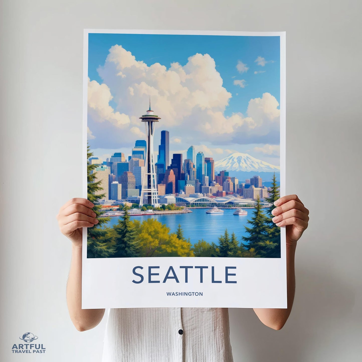 Seattle Poster - Washington Wall Art