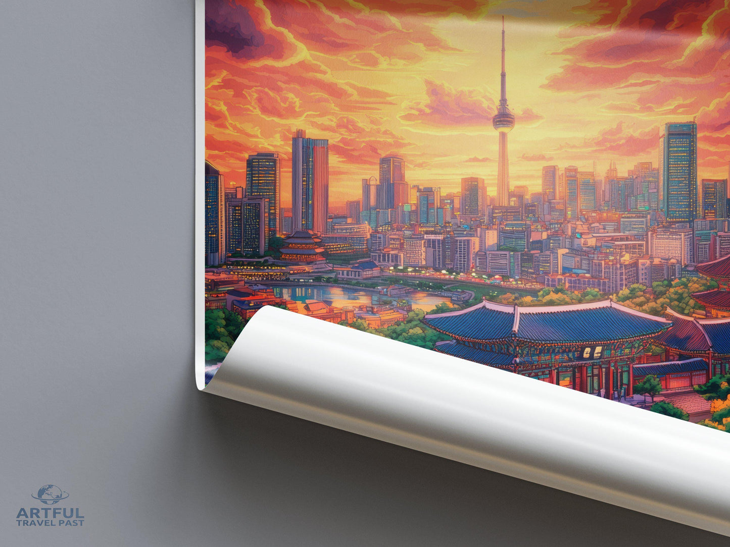 Seoul Poster - South Korea Wall Art