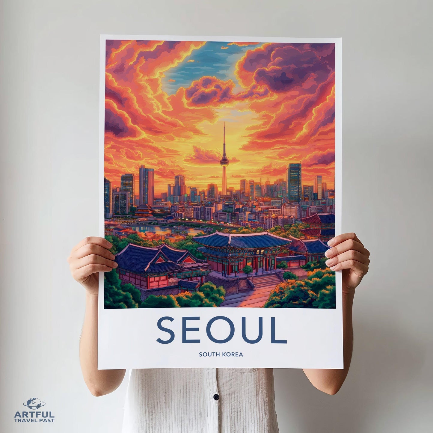 Seoul Poster - South Korea Wall Art