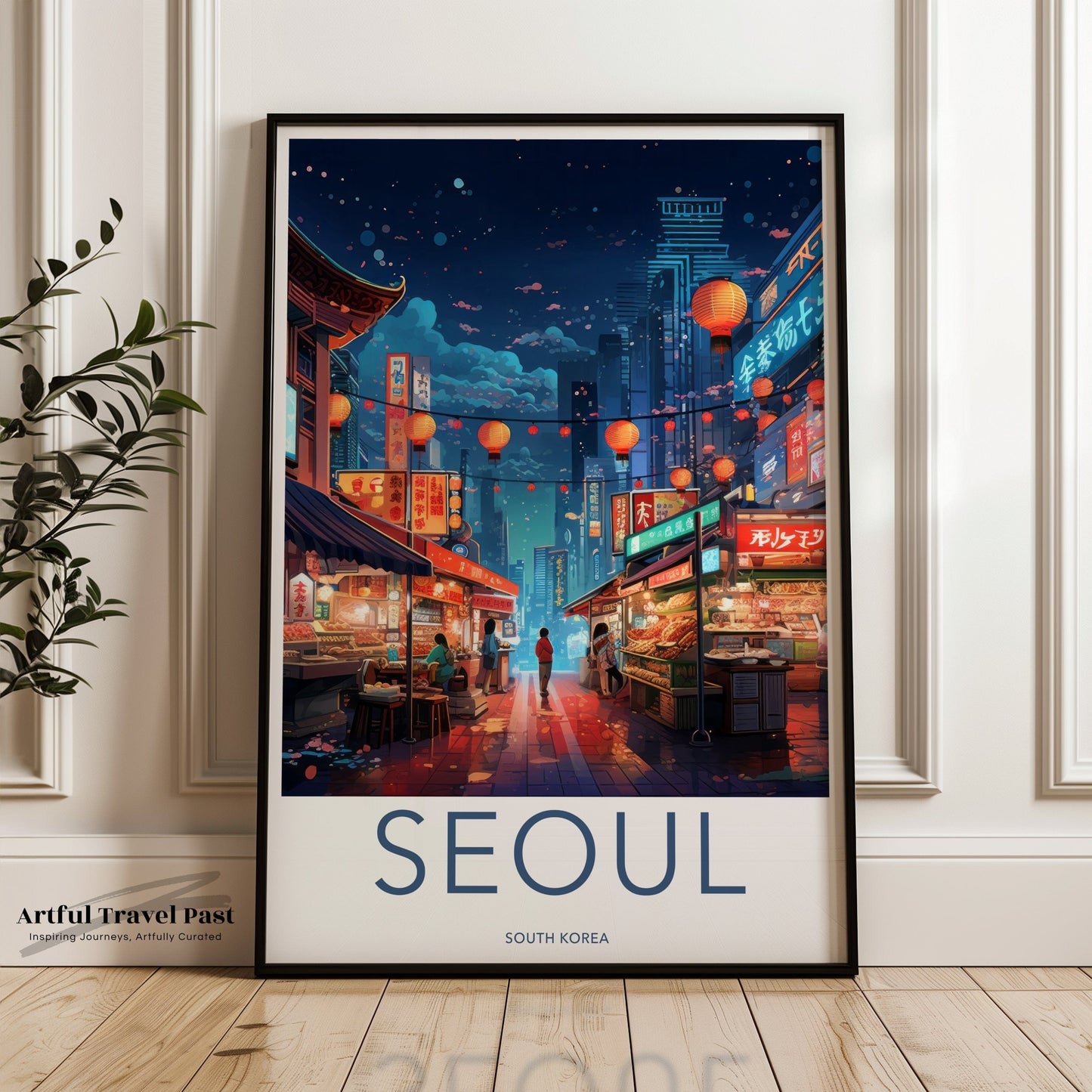 Seoul Poster | South Korea Wall Art | Asia Decor