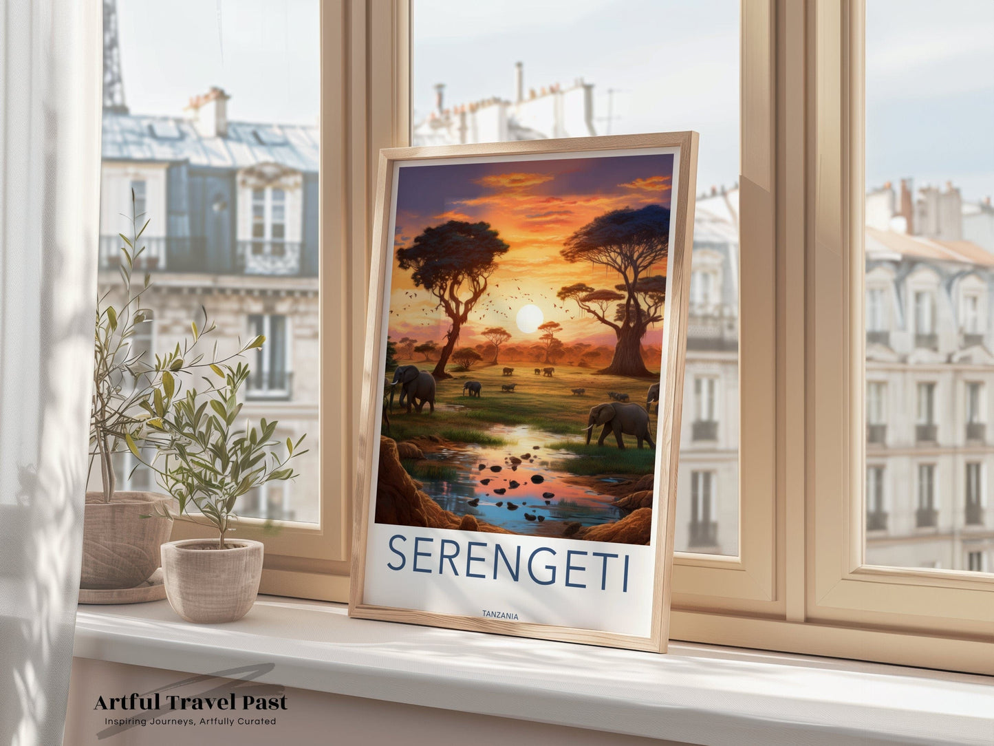 Serengeti Poster | Tanzania Wall Art | Africa Decor