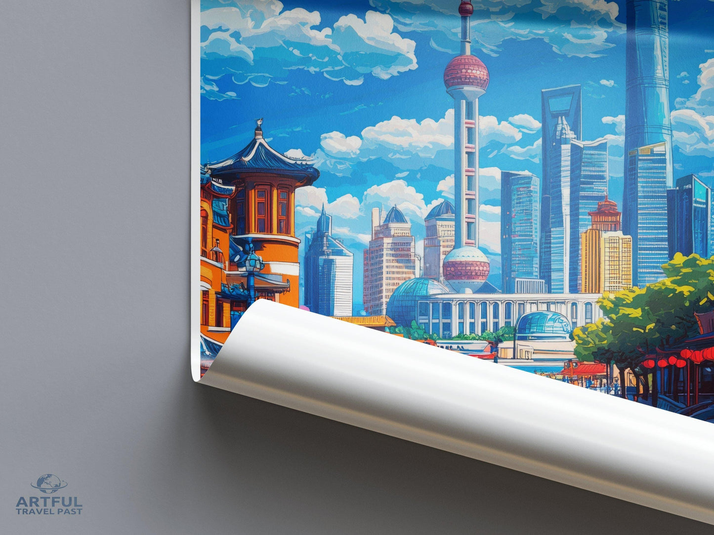 Shanghai Poster - China Wall Art