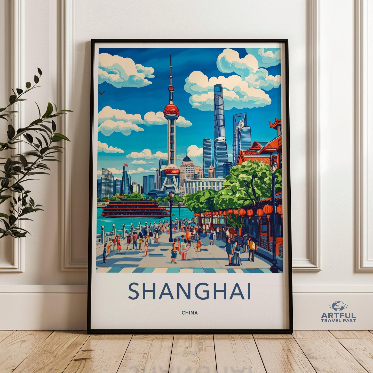 Shanghai Poster - China Wall Art