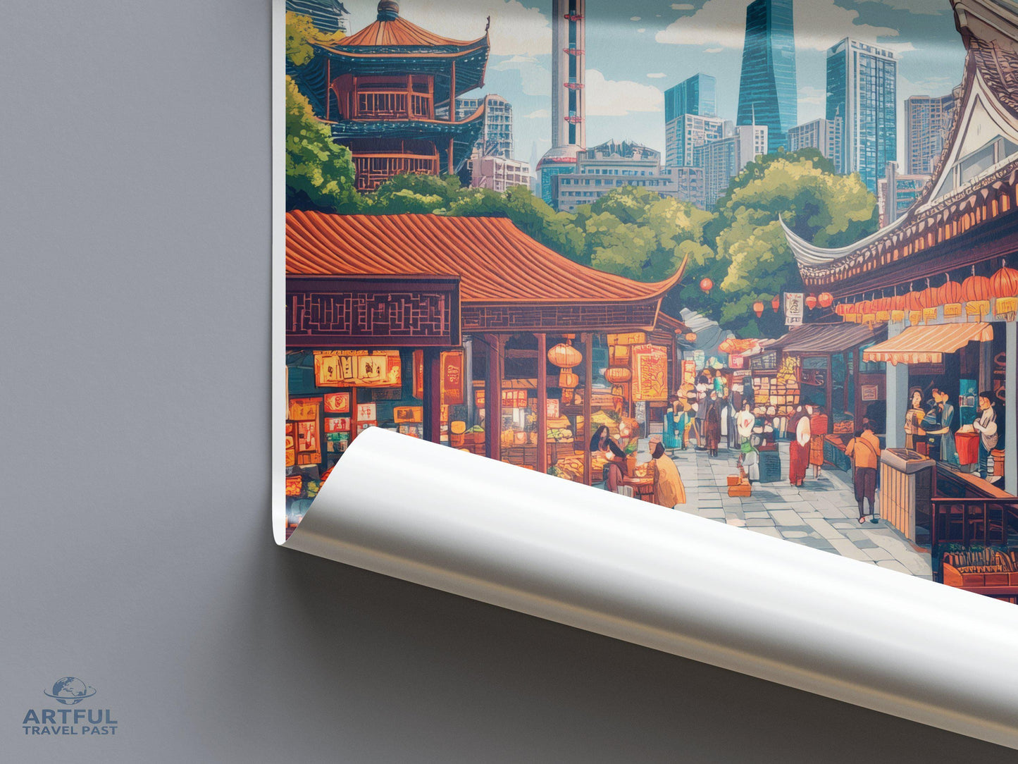 Shanghai Poster - China Wall Art