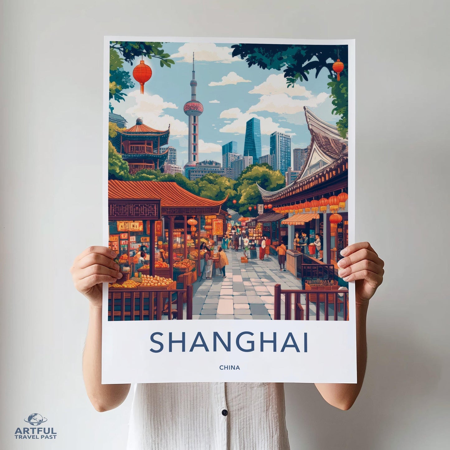 Shanghai Poster - China Wall Art
