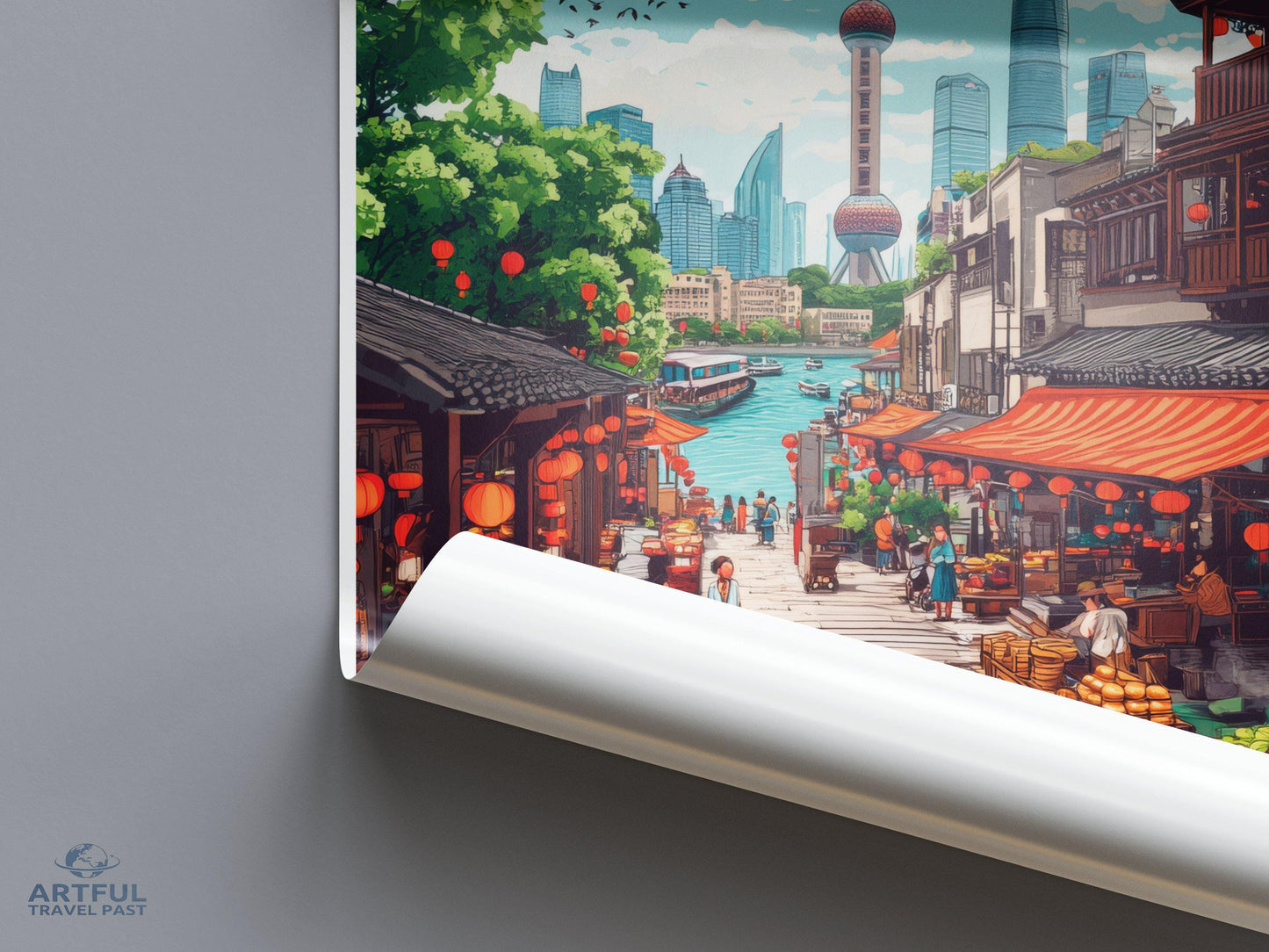 Shanghai Poster - China Wall Art