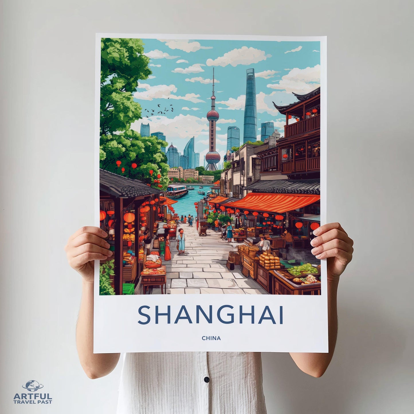 Shanghai Poster - China Wall Art