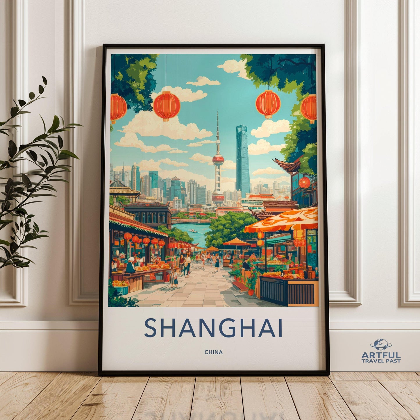 Shanghai Poster - China Wall Art