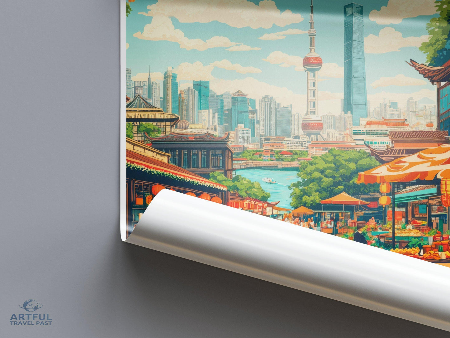 Shanghai Poster - China Wall Art