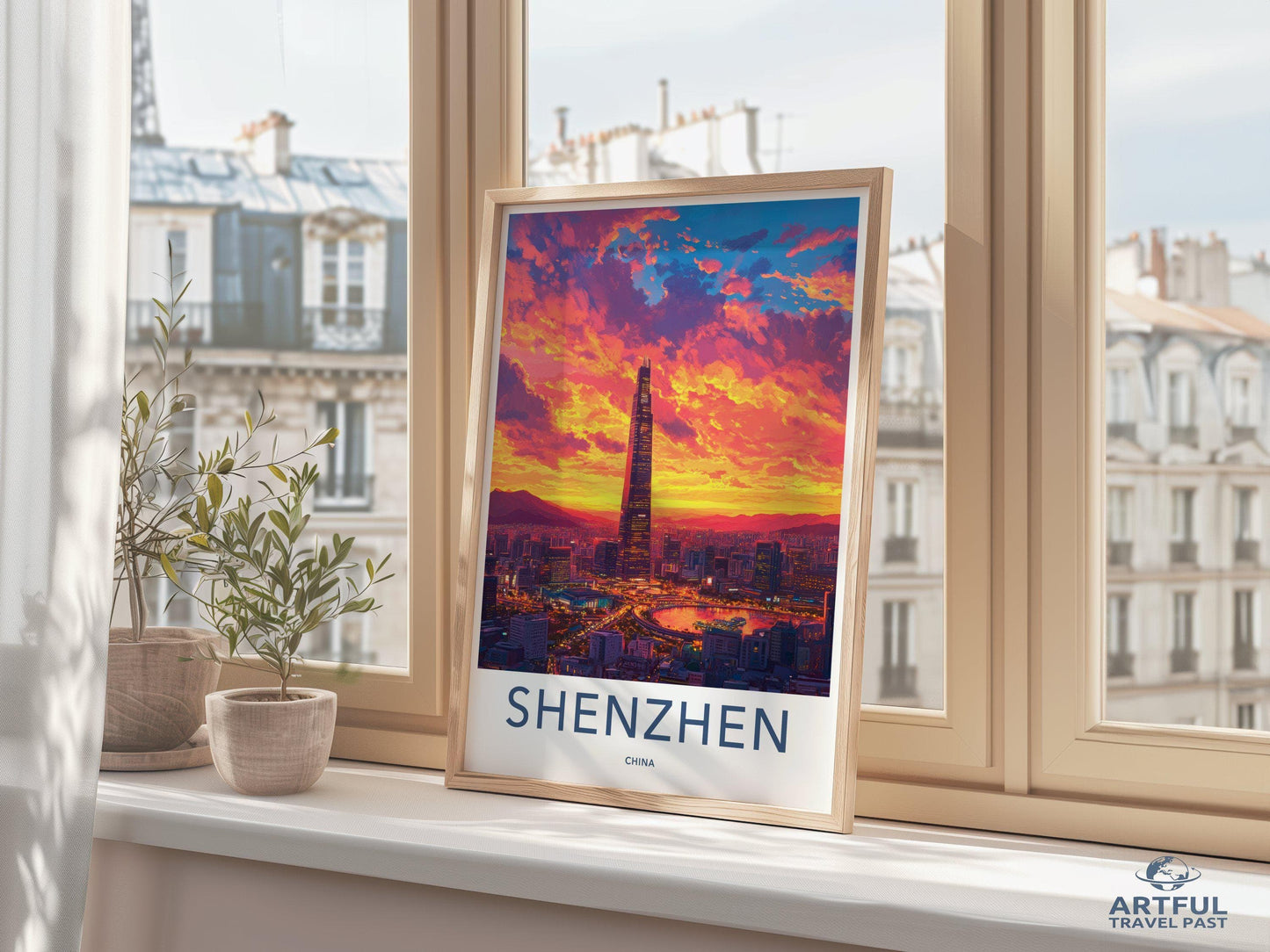 Shenzhen Poster | China Wall Art | East Asia Decor
