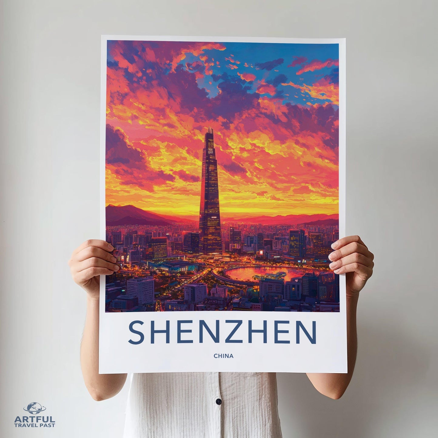 Shenzhen Poster | China Wall Art | East Asia Decor