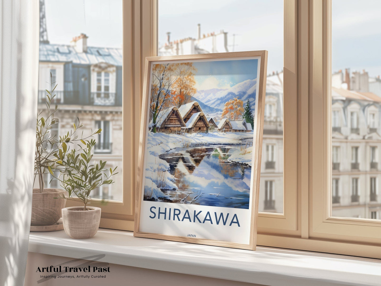 Shirakawa Poster | Gassho-Zukuri | Japan Wall Art