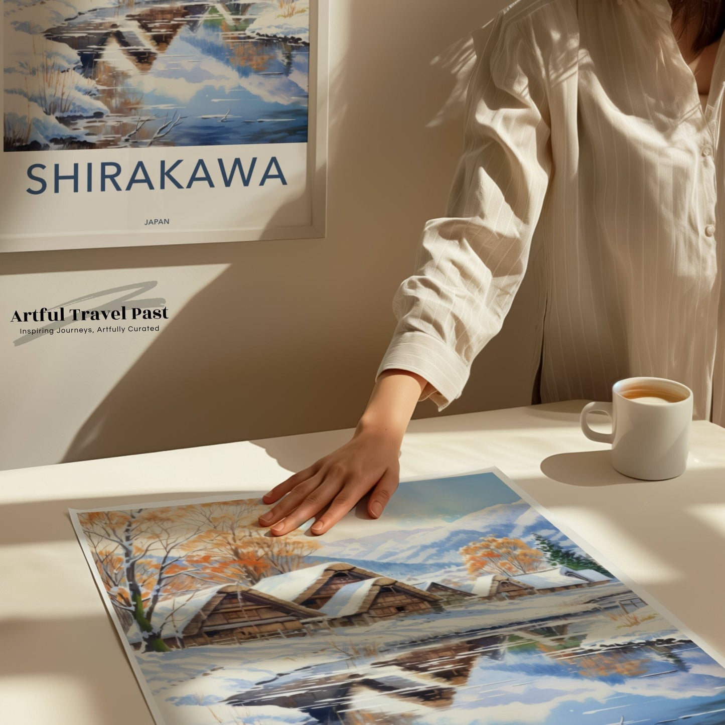 Shirakawa Poster | Gassho-Zukuri | Japan Wall Art