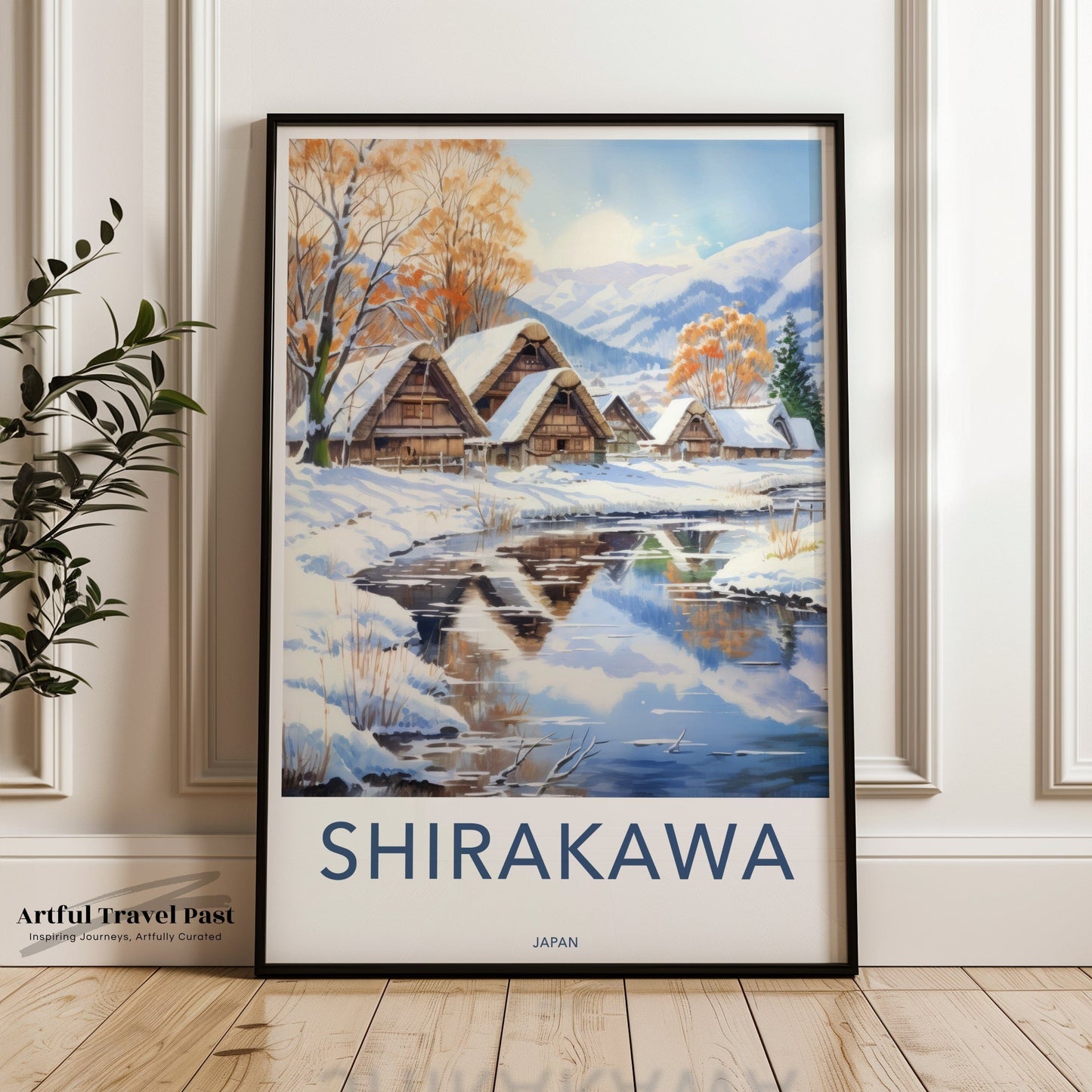 Shirakawa Poster | Gassho-Zukuri | Japan Wall Art