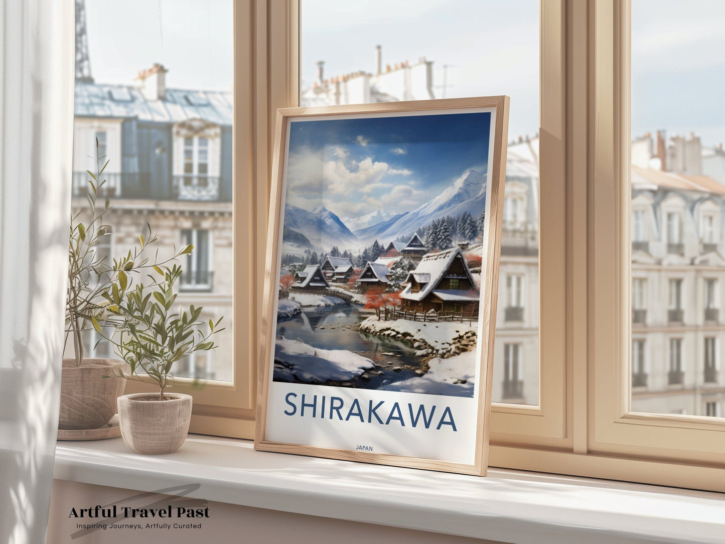 Shirakawa Poster | Japan Wall Art | Asia Decor