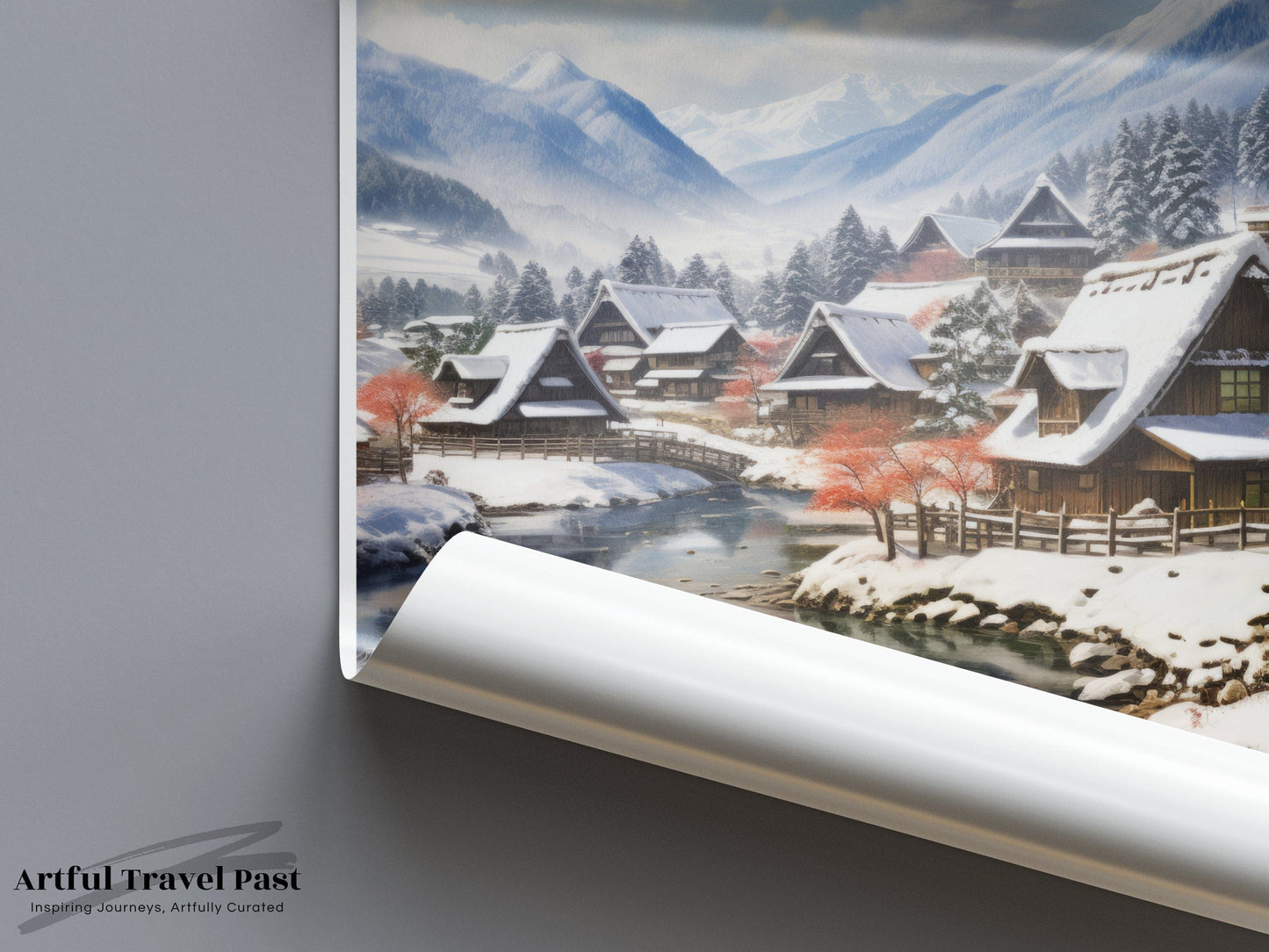 Shirakawa Poster | Japan Wall Art | Asia Decor