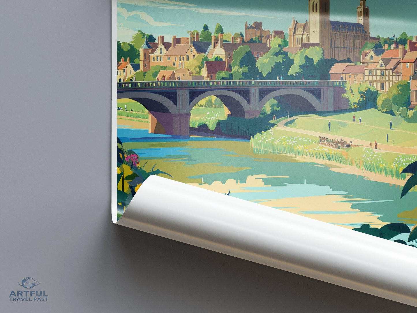 Shrewsbury Poster - England Wall Art