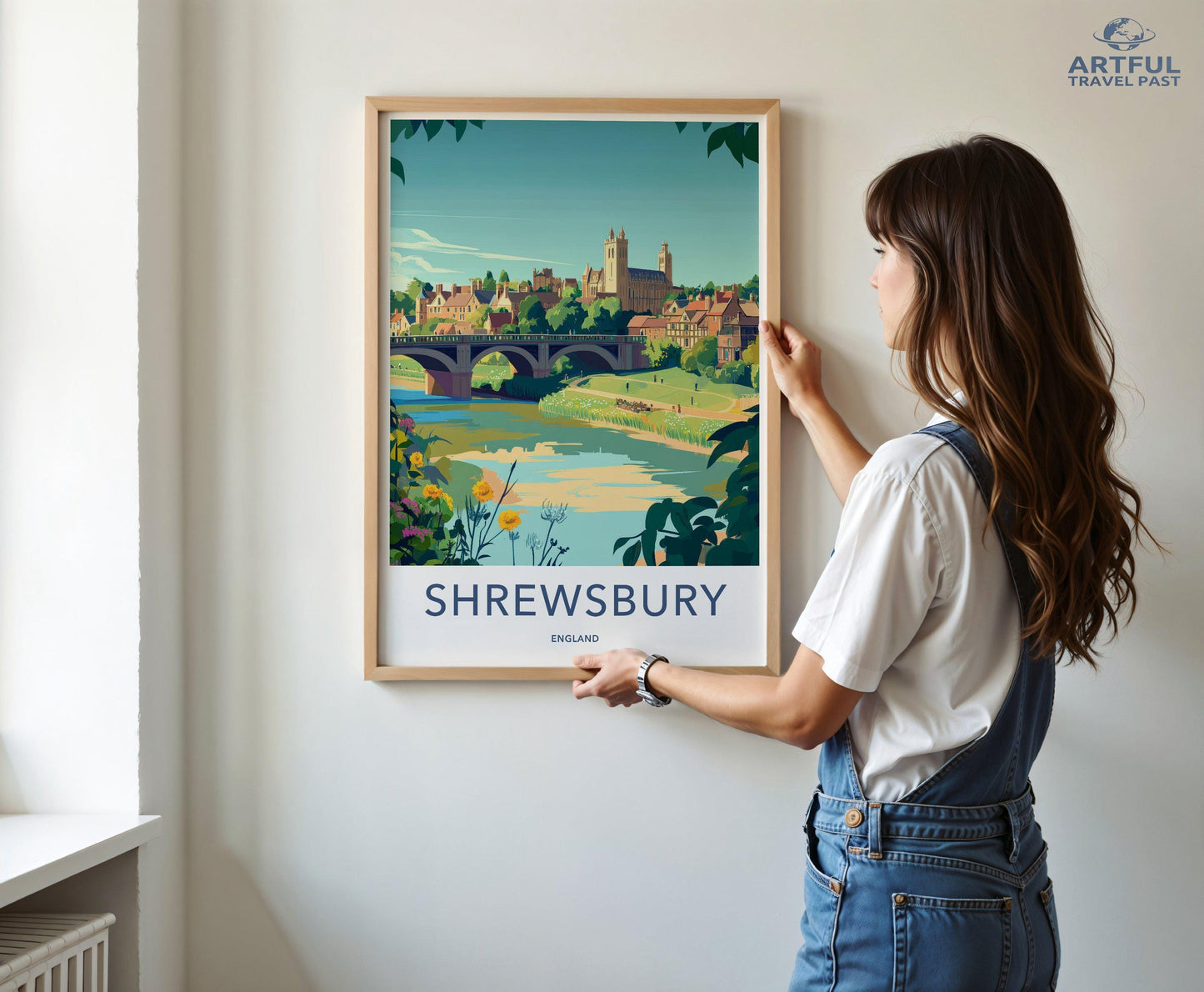 Shrewsbury Poster - England Wall Art