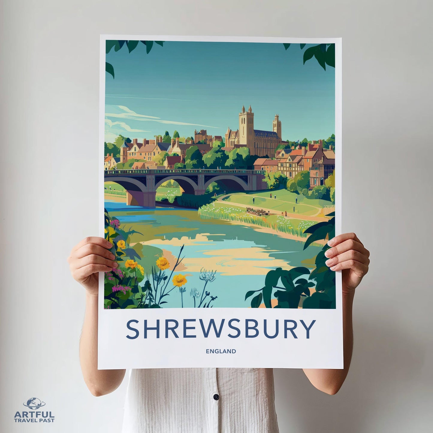 Shrewsbury Poster - England Wall Art