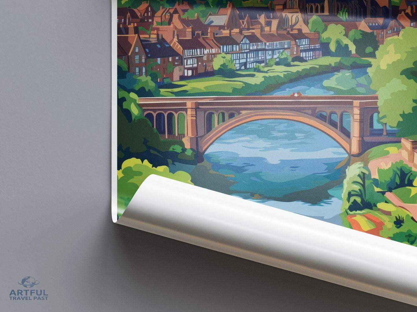 Shrewsbury Poster - England Wall Art