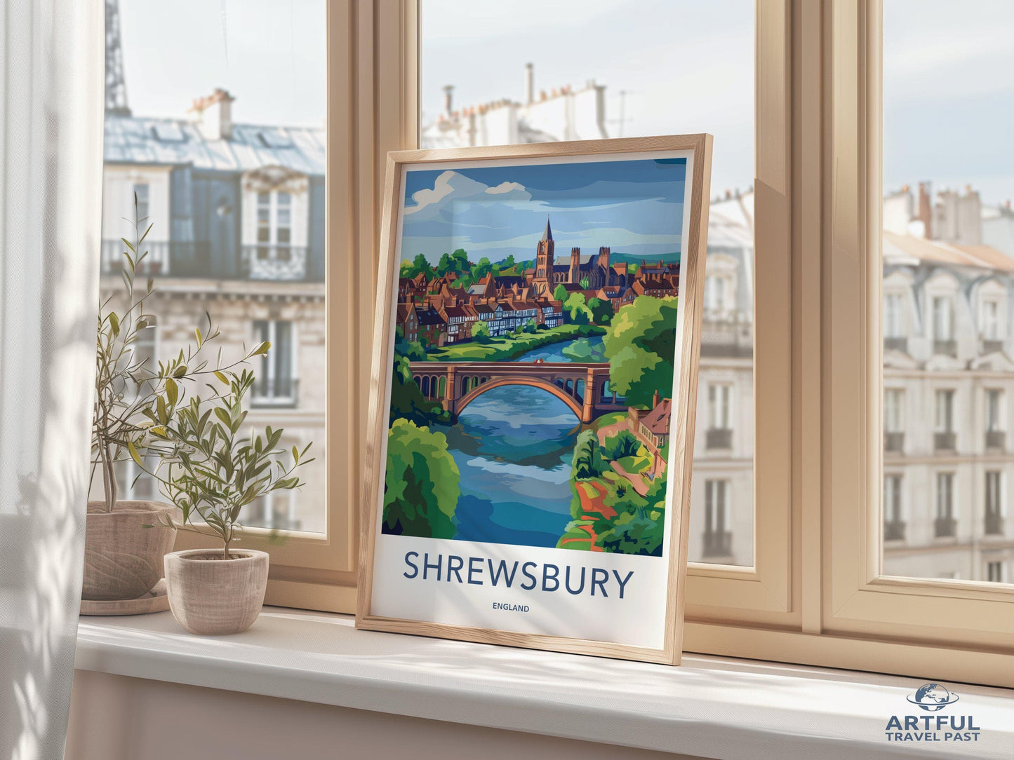 Shrewsbury Poster - England Wall Art