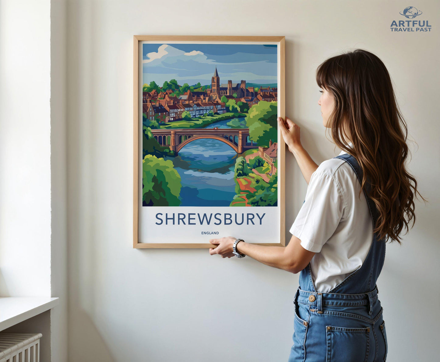 Shrewsbury Poster - England Wall Art