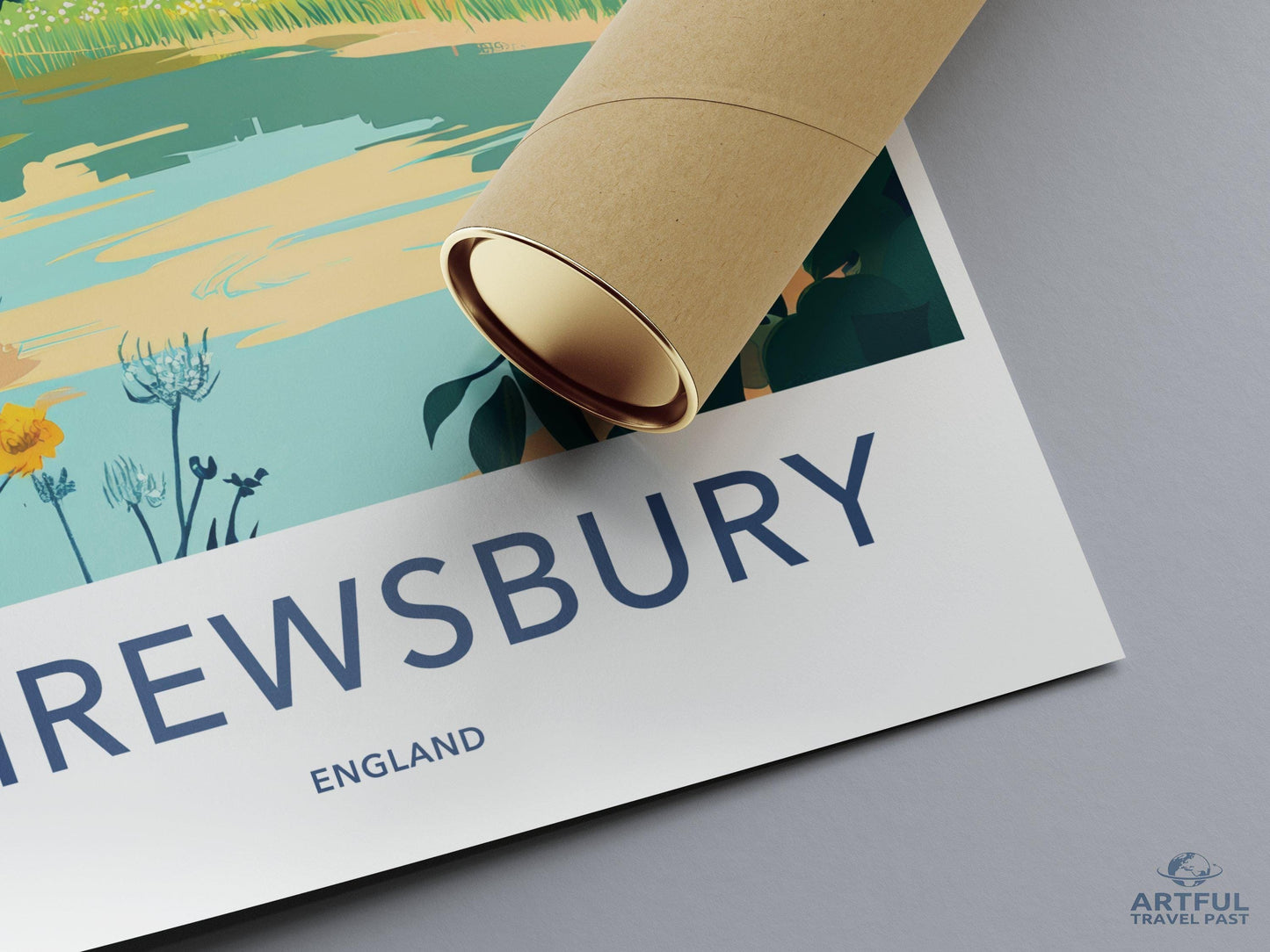 Shrewsbury Poster | England Wall Art | UK Decor