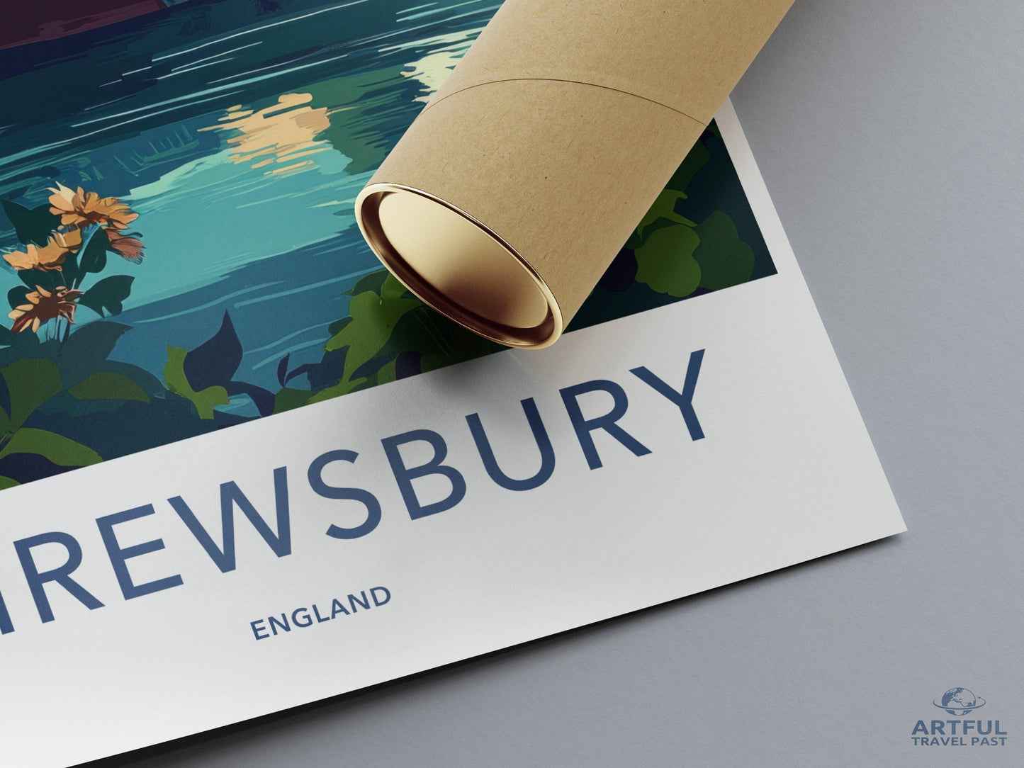 Shrewsbury Poster | England Wall Art | UK Decor