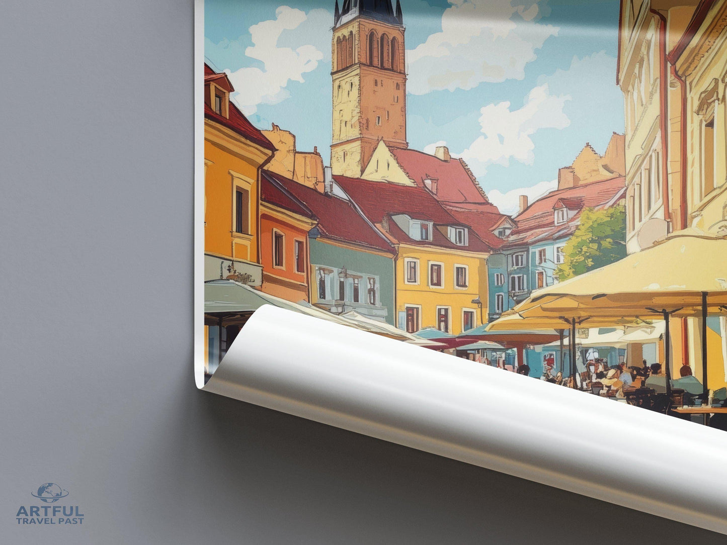 Sibiu Poster - Romania Wall Art
