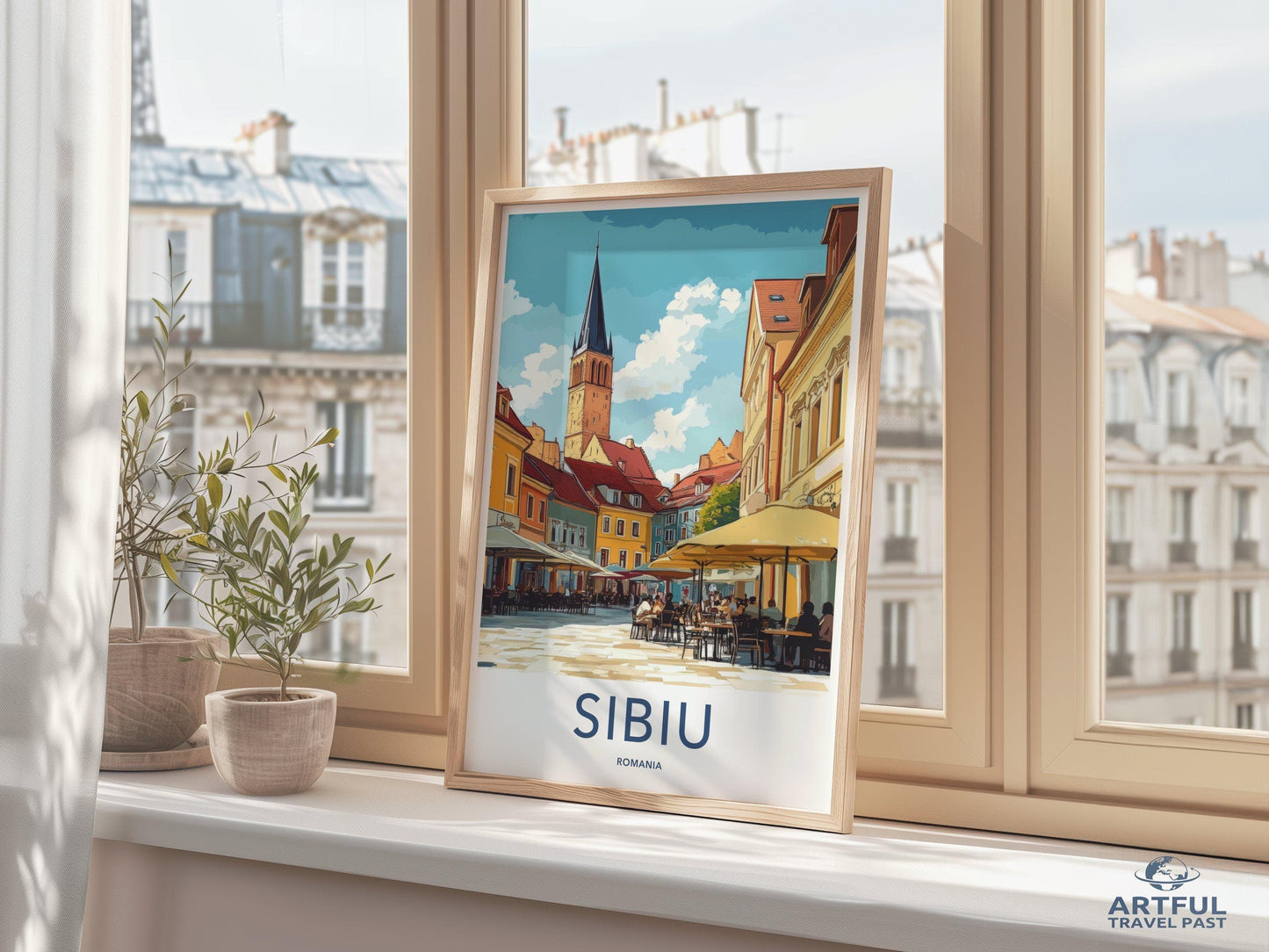 Sibiu Poster - Romania Wall Art