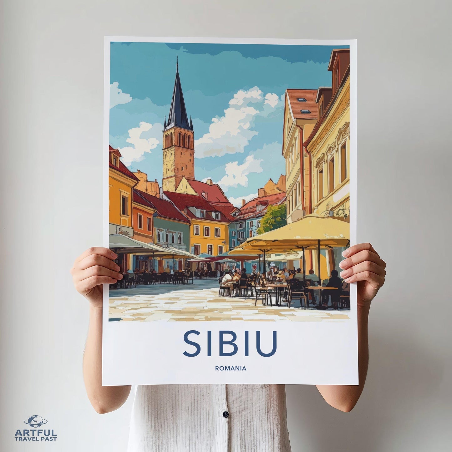 Sibiu Poster - Romania Wall Art