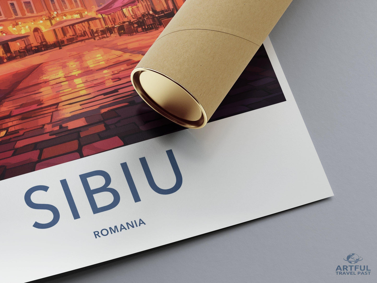 Sibiu Poster | Romania Wall Art | Europe Decor