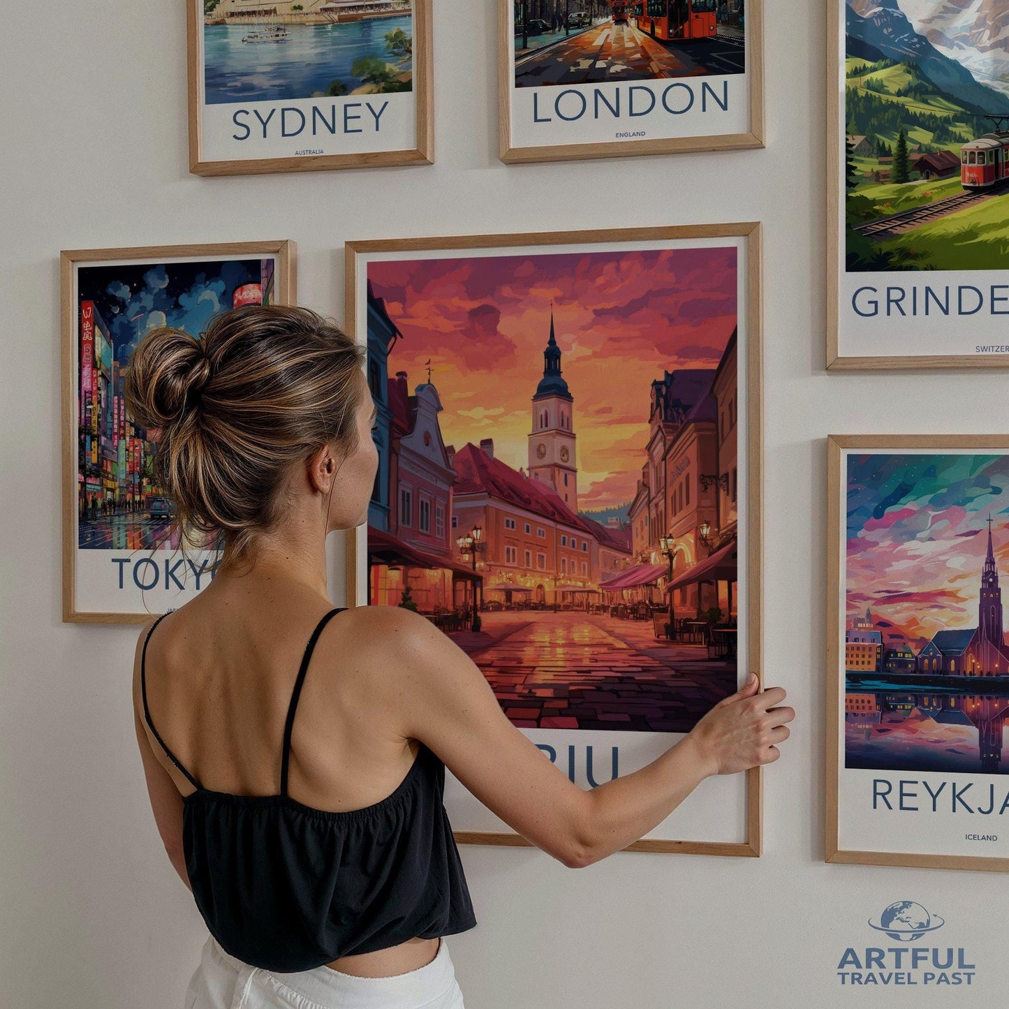 Sibiu Poster | Romania Wall Art | Europe Decor