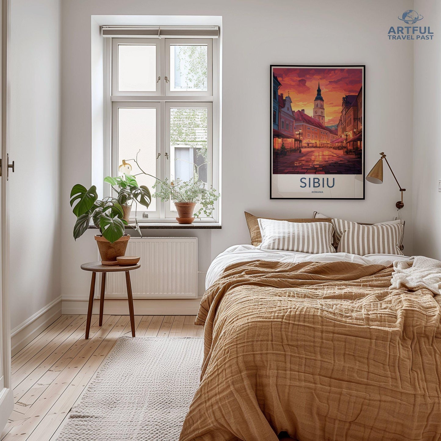 Sibiu Poster | Romania Wall Art | Europe Decor