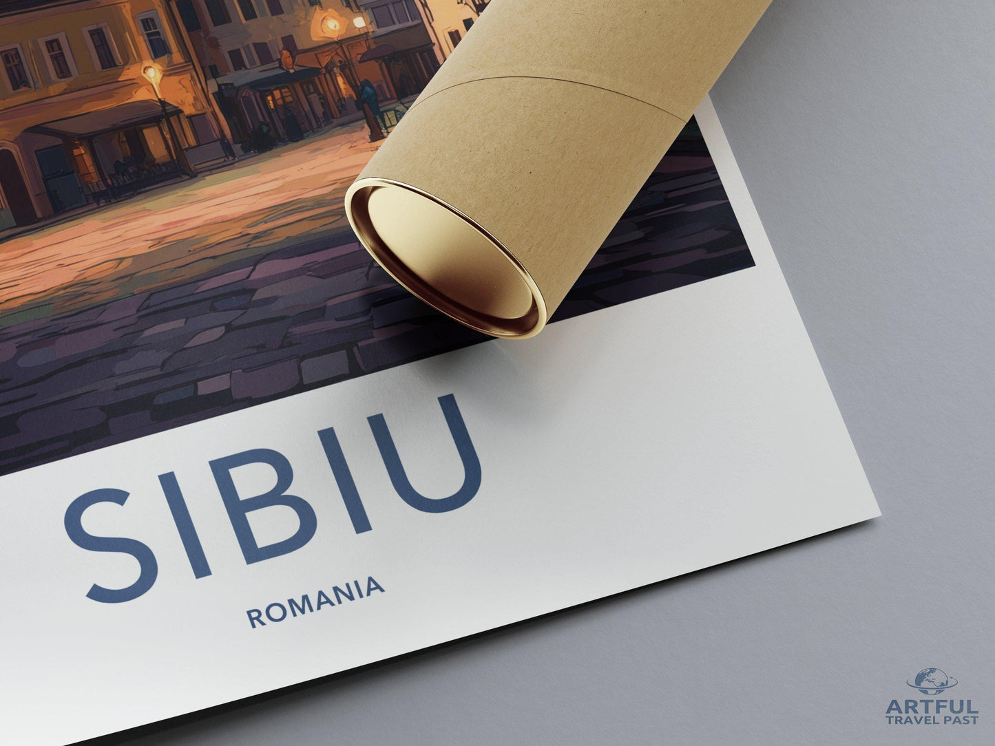 Sibiu Poster | Romania Wall Art | Europe Decor