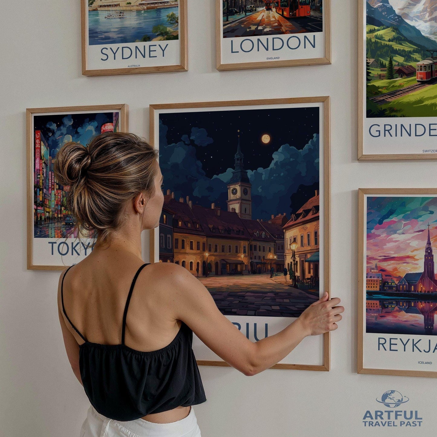 Sibiu Poster | Romania Wall Art | Europe Decor