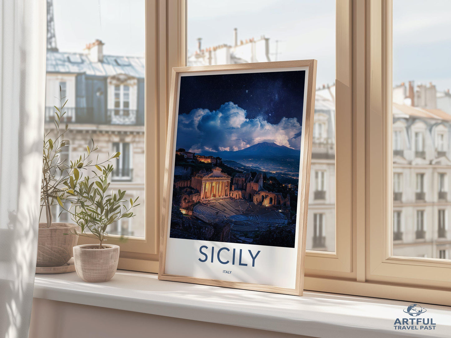 Sicily Poster | Italy Wall Art | Europe Decor