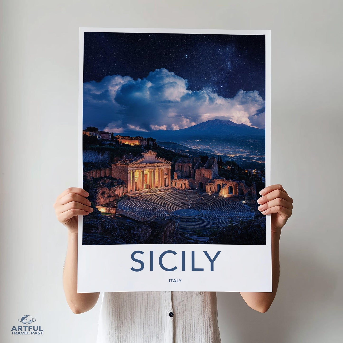 Sicily Poster | Italy Wall Art | Europe Decor