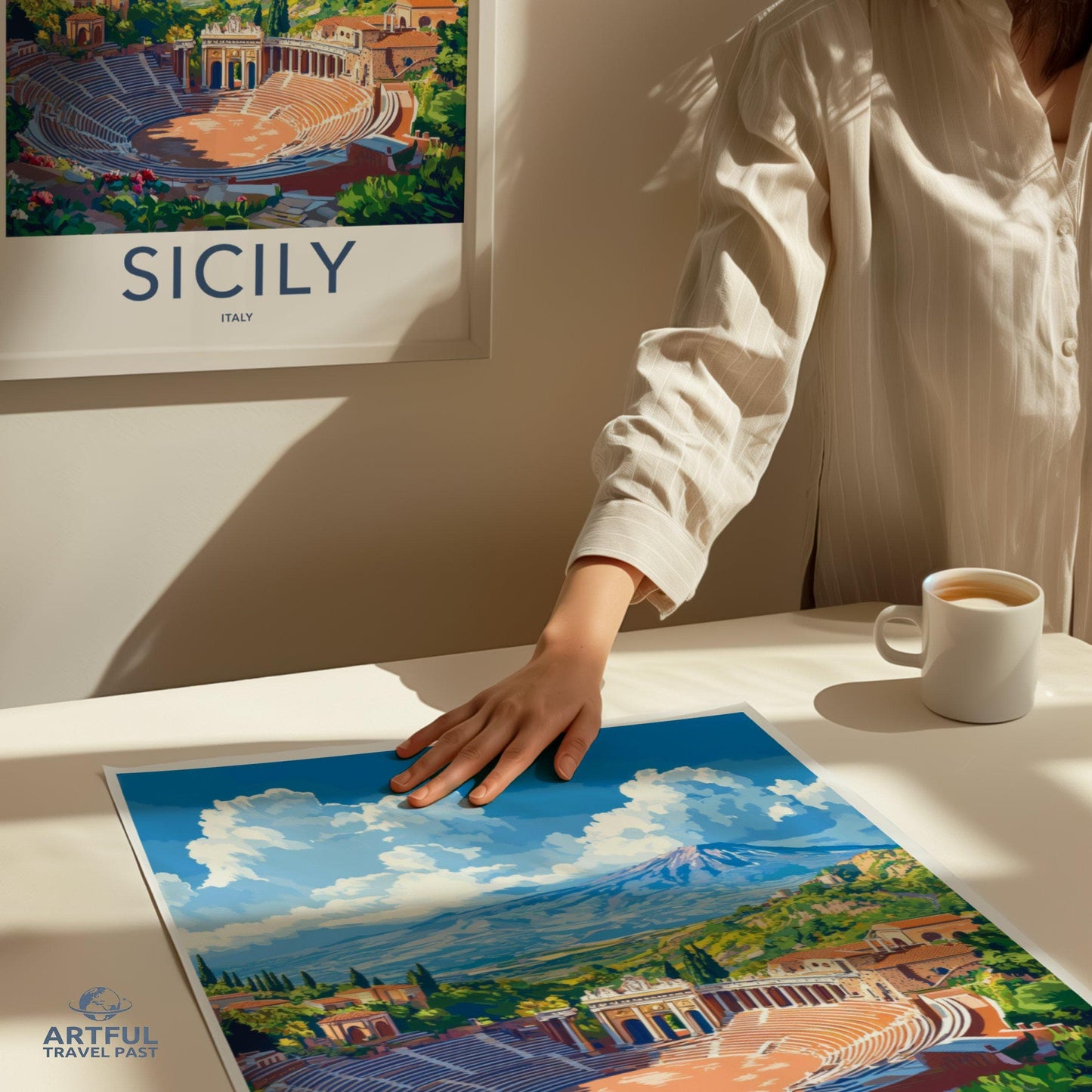 Sicily Poster | Italy Wall Art | Europe Decor