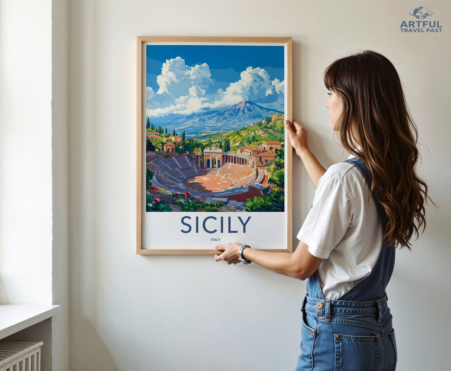Sicily Poster | Italy Wall Art | Europe Decor