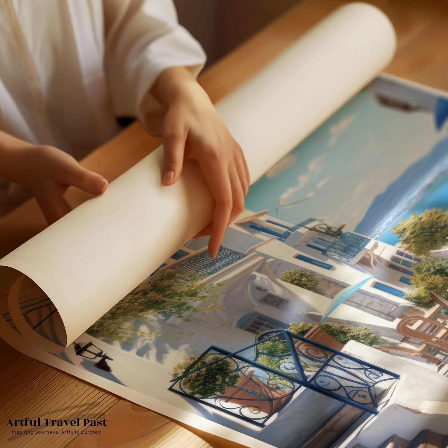 Sidi Bou Said Poster | Tunisia Wall Art | Africa Decor